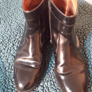 Bostonian Classics 9.5M Zipper Ankle Boots Black